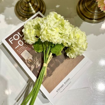 Hoa tú cầu giả bụi ngắn bó 5 cành